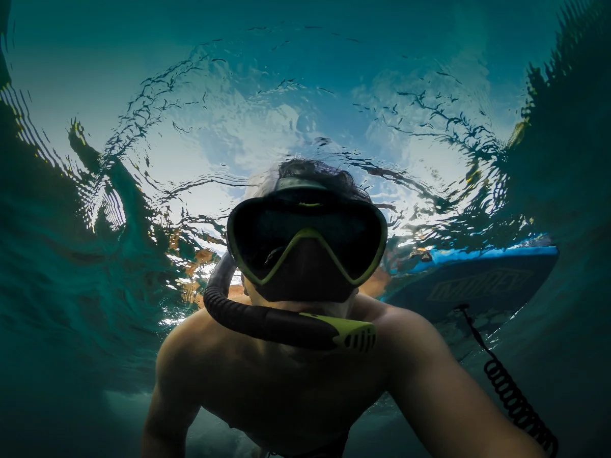 Snorkeling at Steps Beach